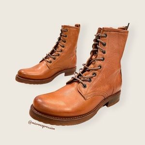 frye combat lace up